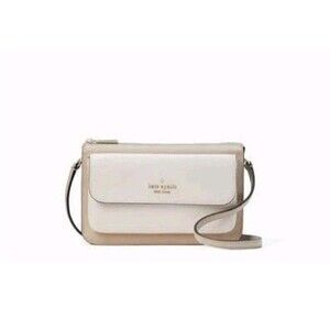Kate Spade Leila Small Pebbled Leather Crossbody Light Sand K8283 Retail was$269